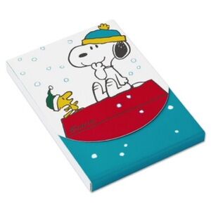 Peanuts Snoopy and Woodstock  Memo Pad Bloc-Notes NWT